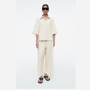 COS ELASTICATED COTTON CULOTTES